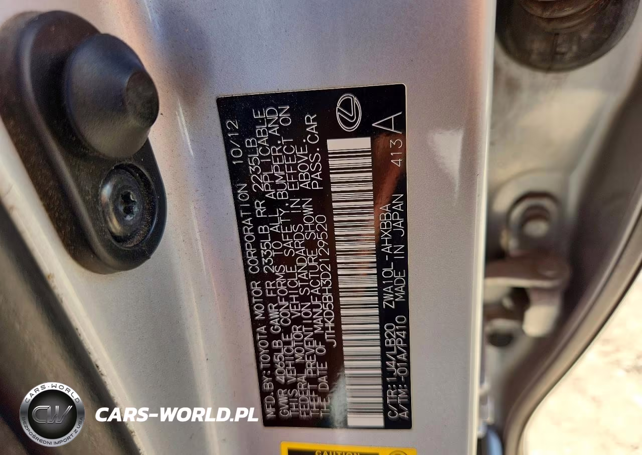 2013 Lexus Ct 200 VIN:JTHKD5BH3D2129520 - 12