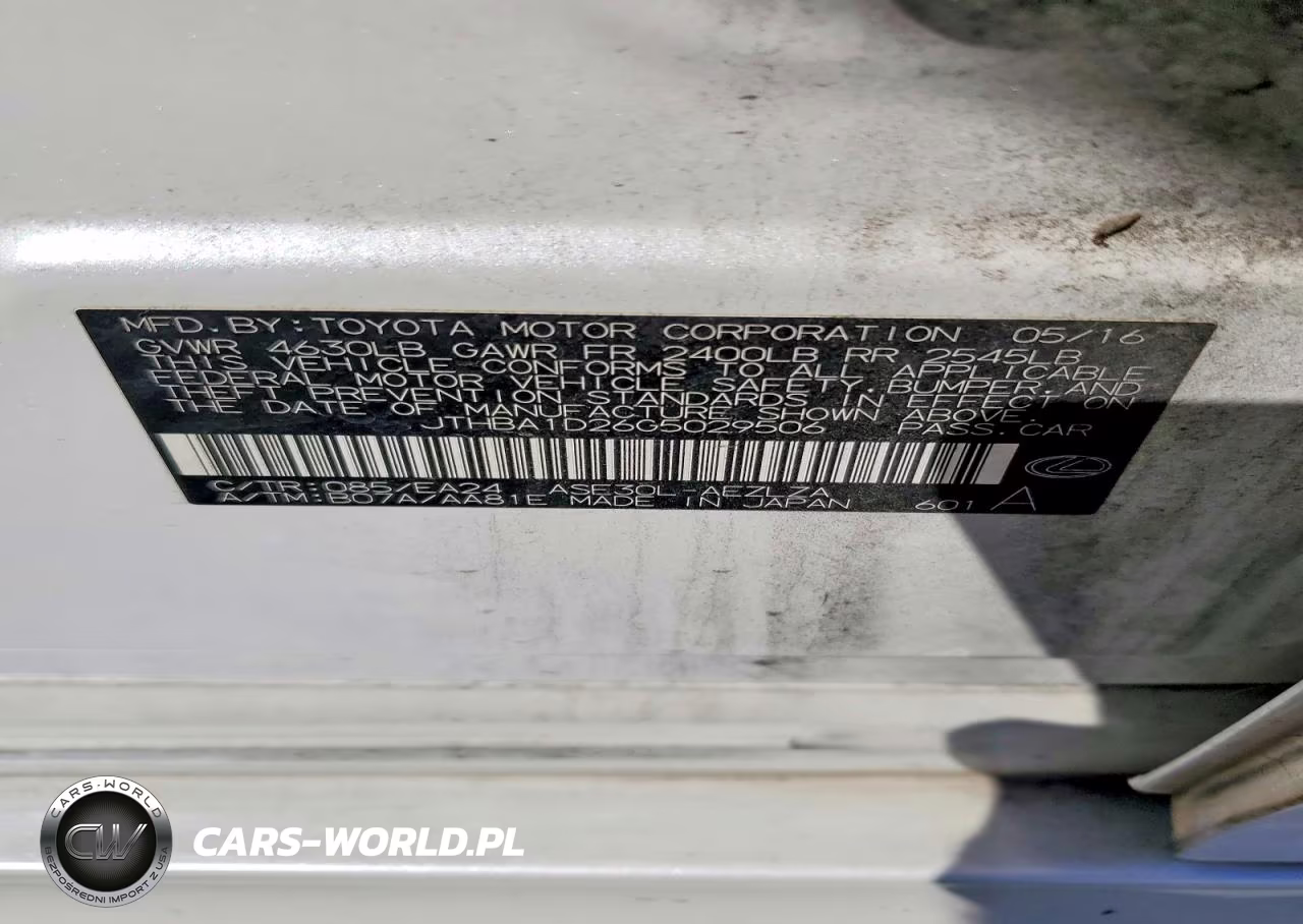 2016 Lexus Is 200T VIN:JTHBA1D26G5029506 - 12