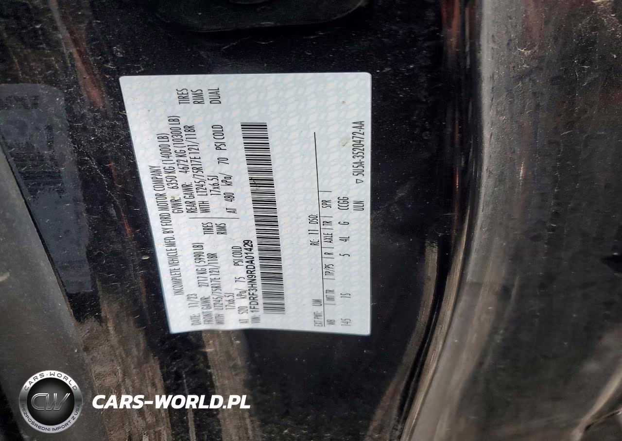 2024 Ford F350 Super Duty VIN:1FDRF3HN9RDA01429 - 12