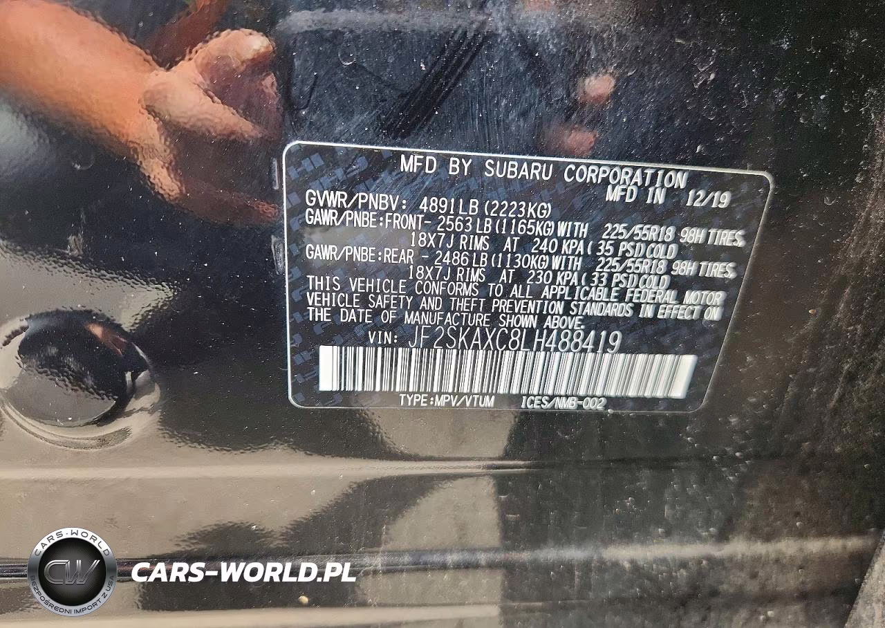 2020 Subaru Forester Touring VIN:JF2SKAXC8LH488419 - 13