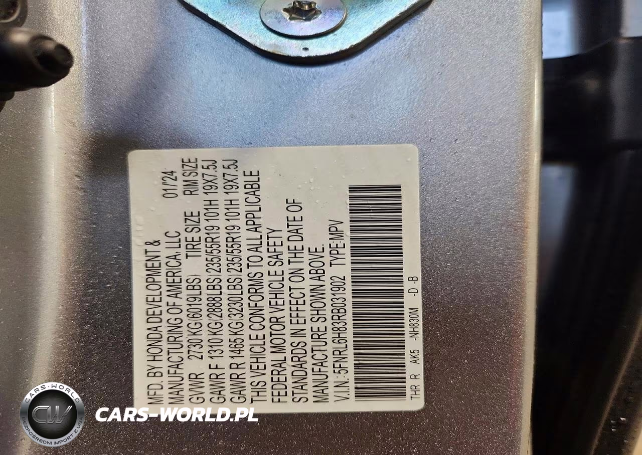 2024 Honda Odyssey Touring VIN:5FNRL6H83RB031902 - 12