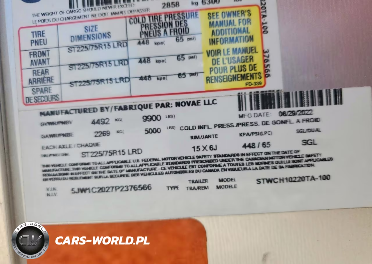 2023 Sure-Trac Cargo VIN:5JW1C2027P2376566 - 10