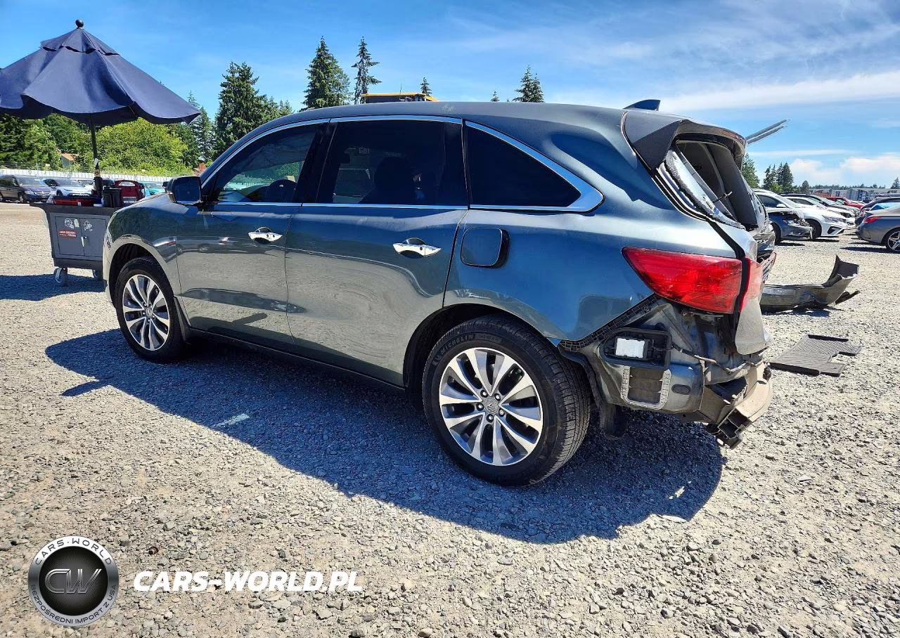 2015 Acura Mdx Technology VIN:5FRYD4H49FB021864 - 2