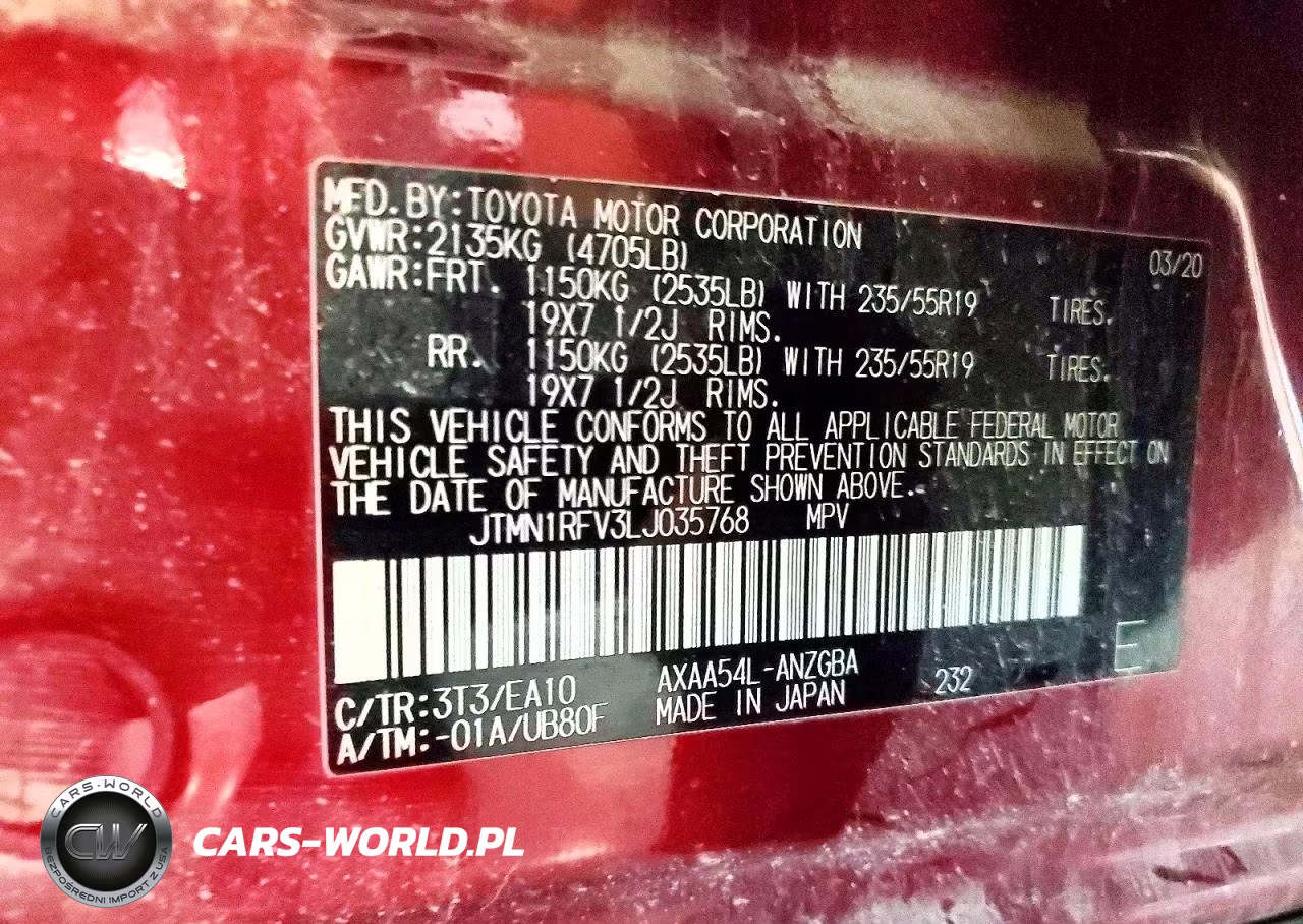 2020 Toyota Rav4 Limited VIN:JTMN1RFV3LJ035768 - 13