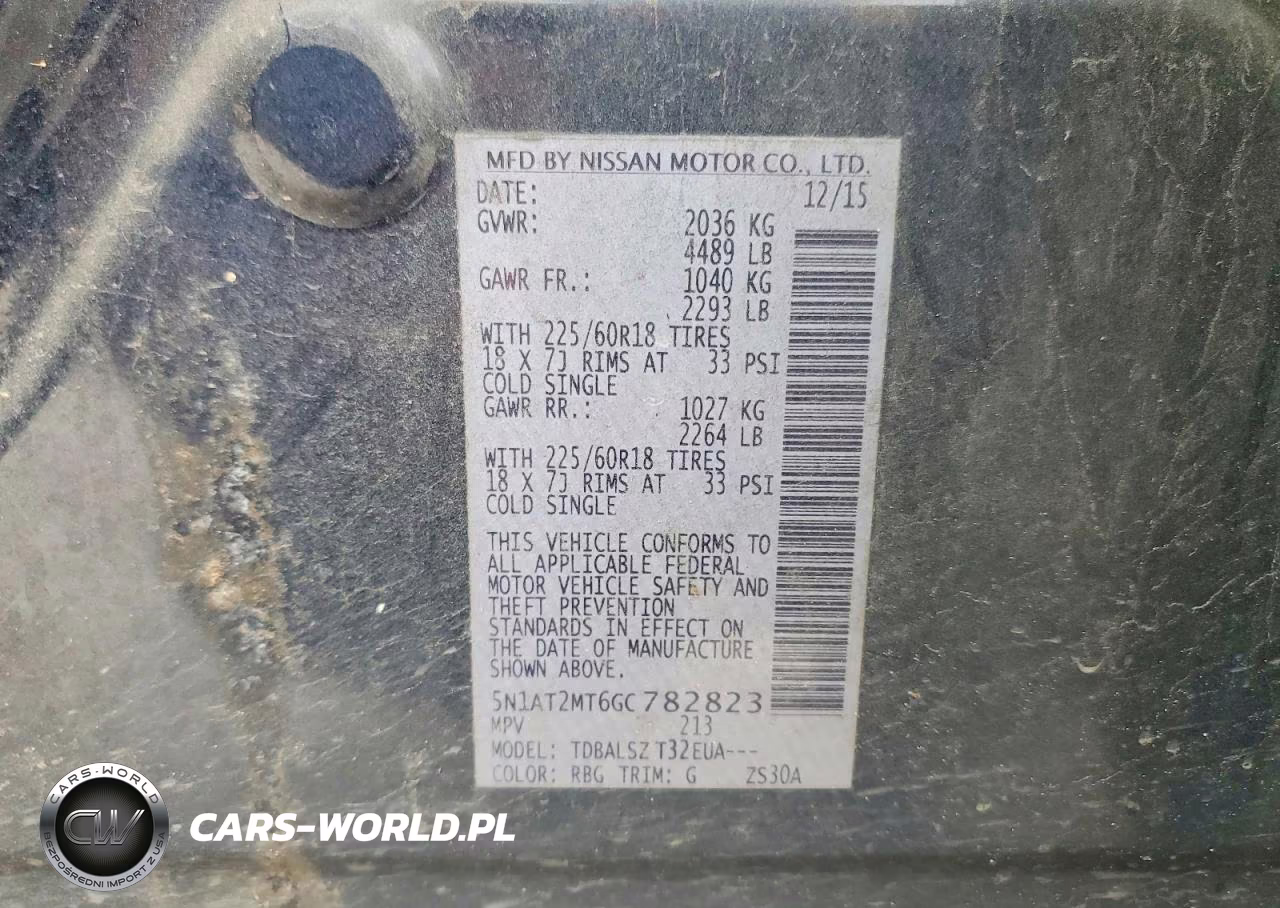 2016 Nissan Rogue Sl VIN:5N1AT2MT6GC782823 - 14