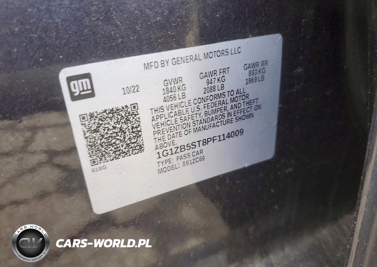 2023 Chevrolet Malibu Ls VIN:1G1ZB5ST8PF114009 - 12