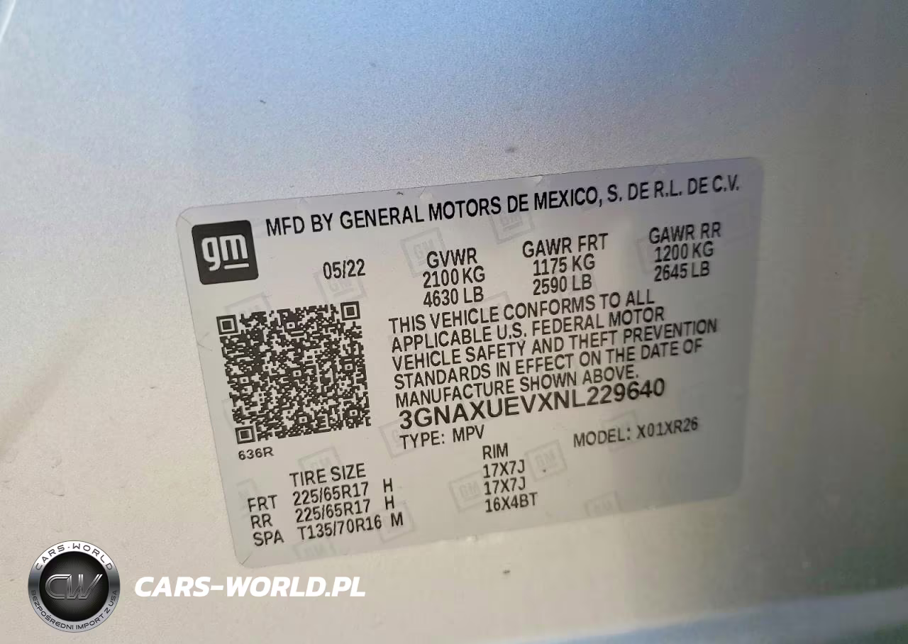 2022 Chevrolet Equinox Lt VIN:3GNAXUEVXNL229640 - 13
