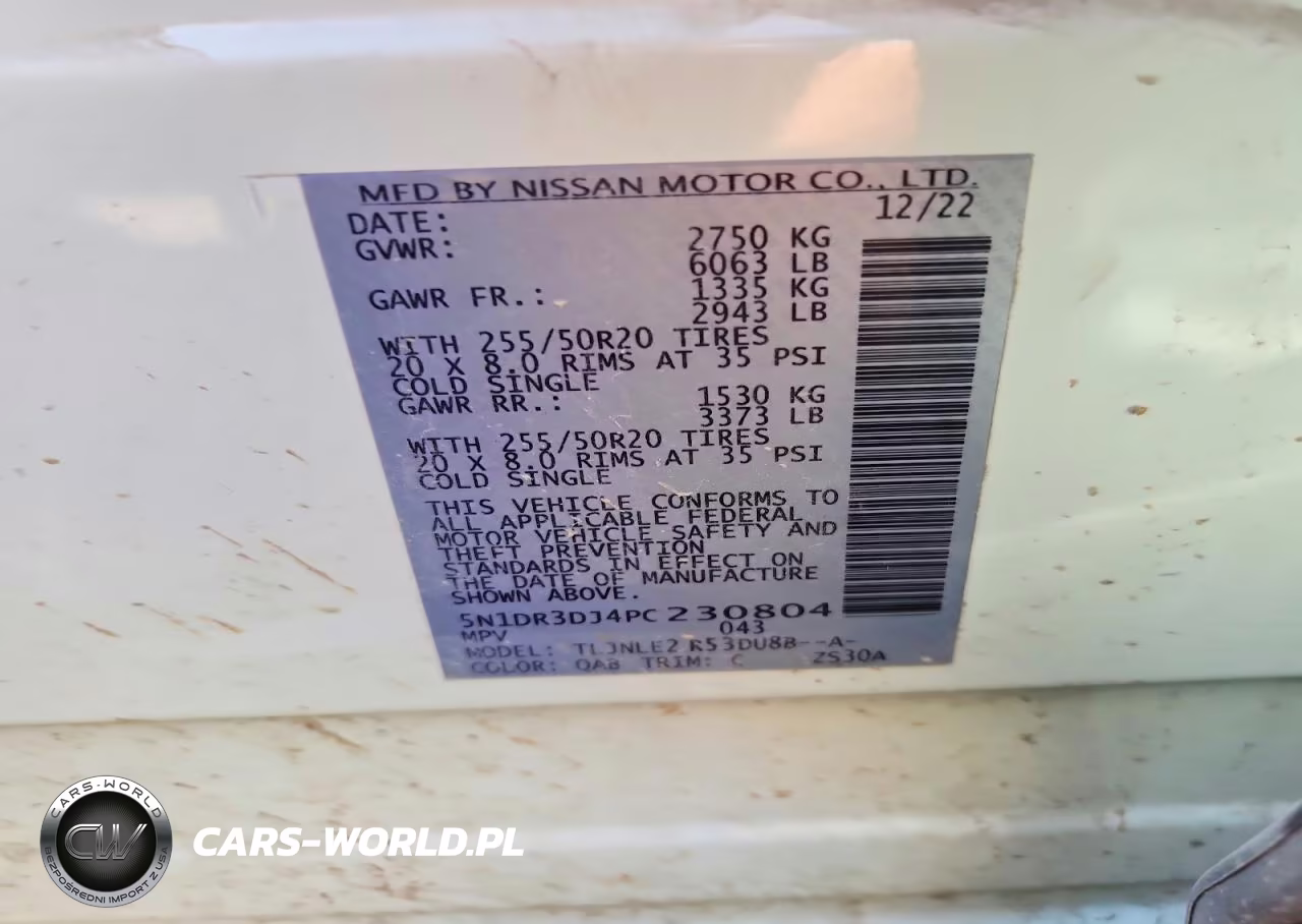 2023 Nissan Pathfinder Platinum VIN:5N1DR3DJ4PC230804 - 14