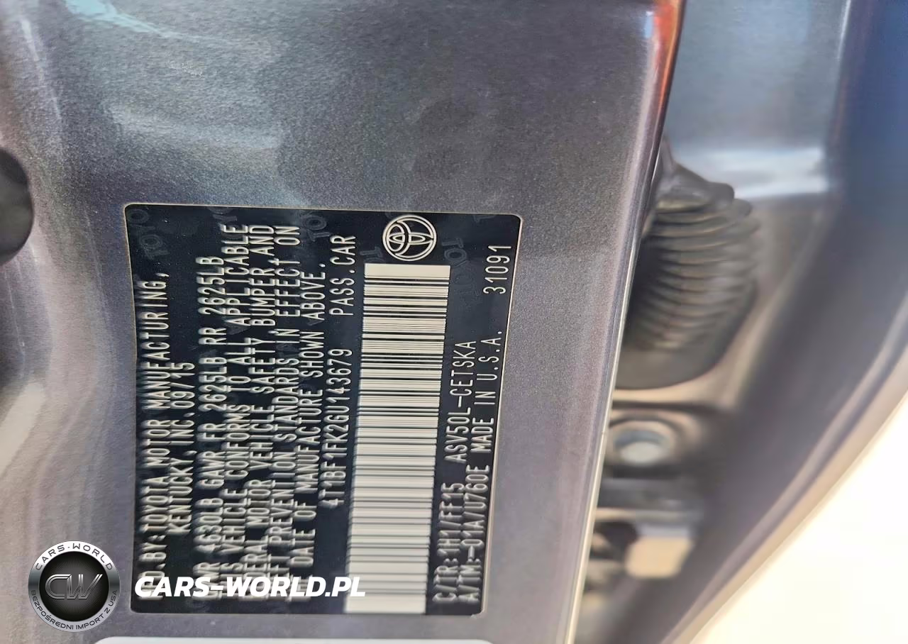 2016 Toyota Camry Se VIN:4T1BF1FK2GU143679 - 12