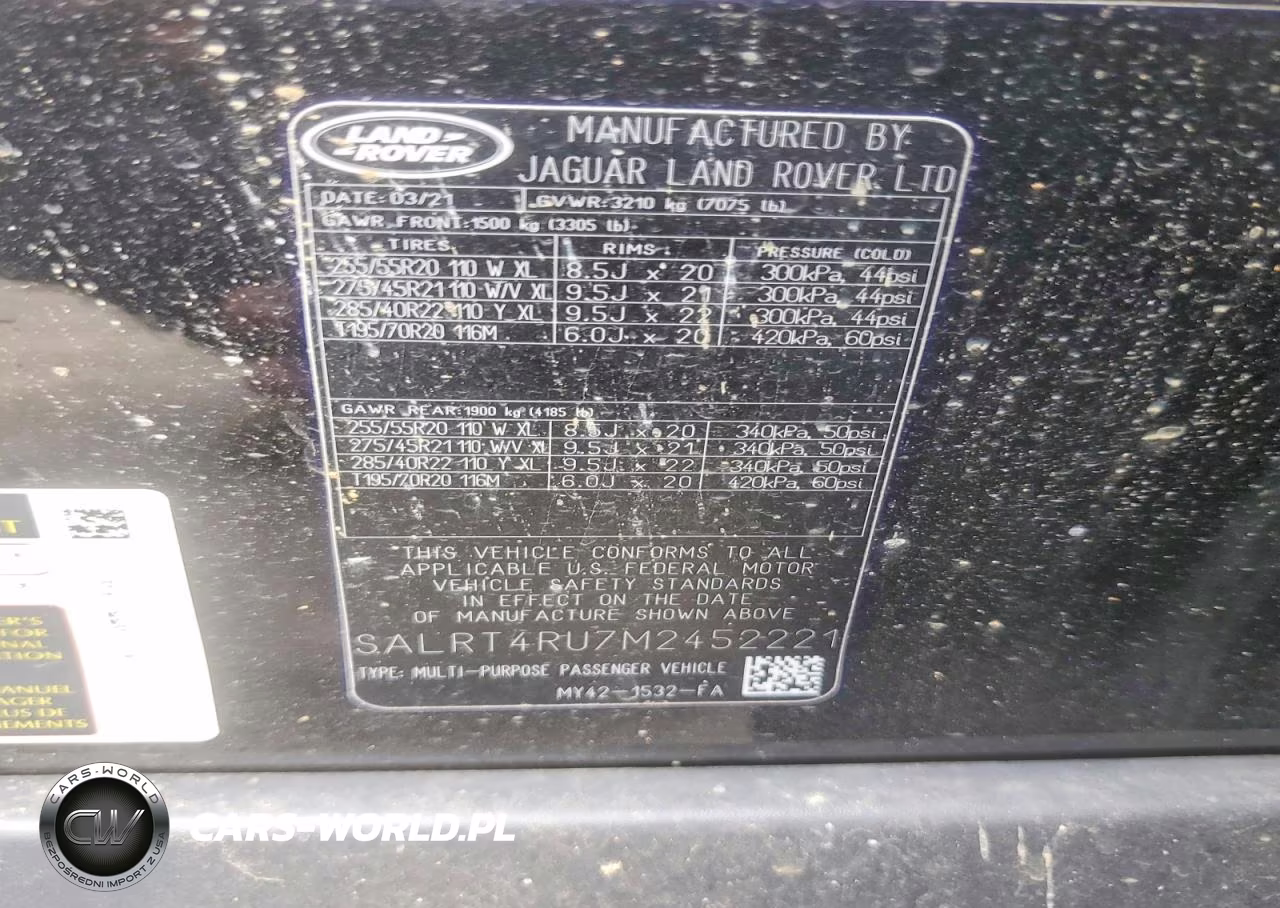 2021 Land Rover Discovery S R-Dynamic VIN:SALRT4RU7M2452221 - 13