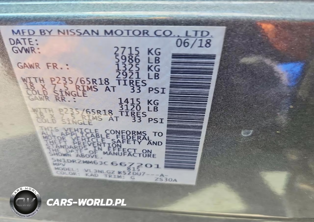 2018 Nissan Pathfinder Sl VIN:5N1DR2MM6JC667201 - 14