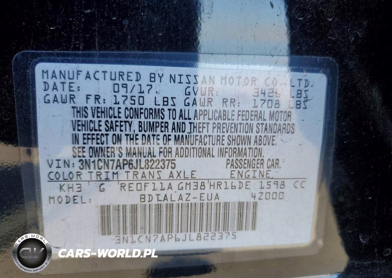 2018 Nissan Versa S Plus VIN:3N1CN7AP6JL822375 - 12