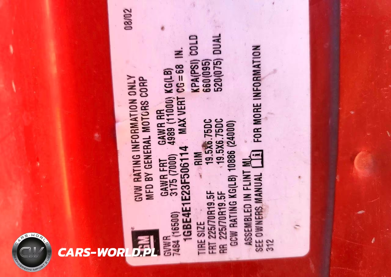 2003 Chevrolet C4500 C4C042 VIN:1GBE4E1E23F506114 - 10