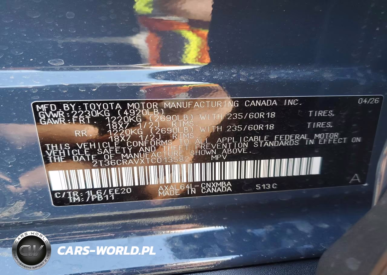 2026 Toyota Rav4 Xle Premium VIN:2T36CRAVXTC013582 - 13