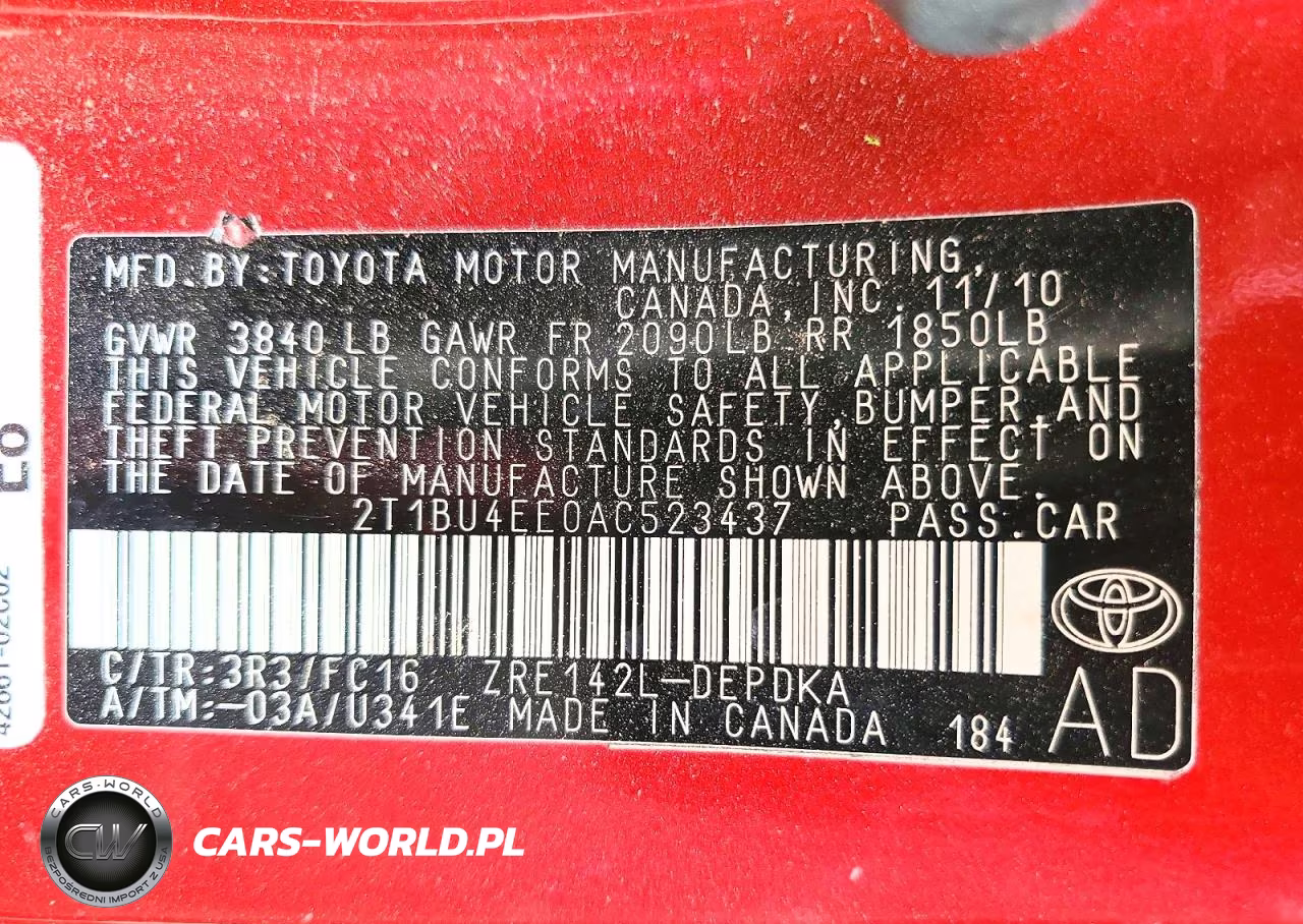 2010 Toyota Corolla Le VIN:2T1BU4EE0AC523437 - 13
