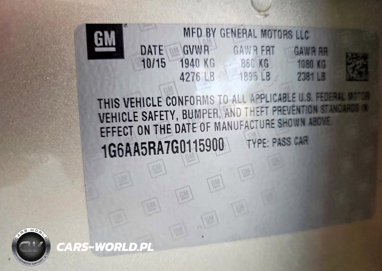 2016 Cadillac Ats VIN:1G6AA5RA7G0115900 - 12