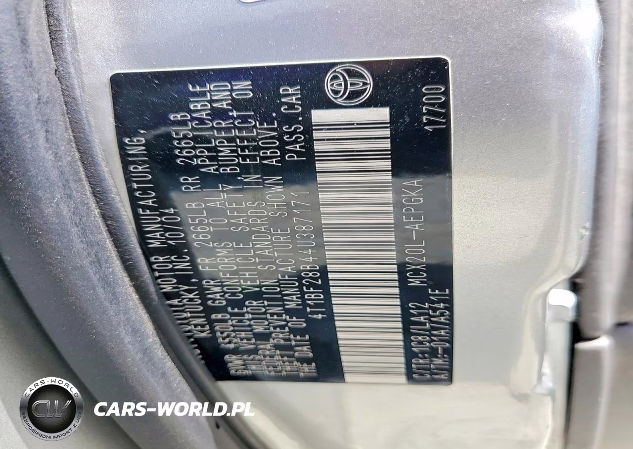 2004 Toyota Avalon Xls VIN:4T1BF28B44U387171 - 12