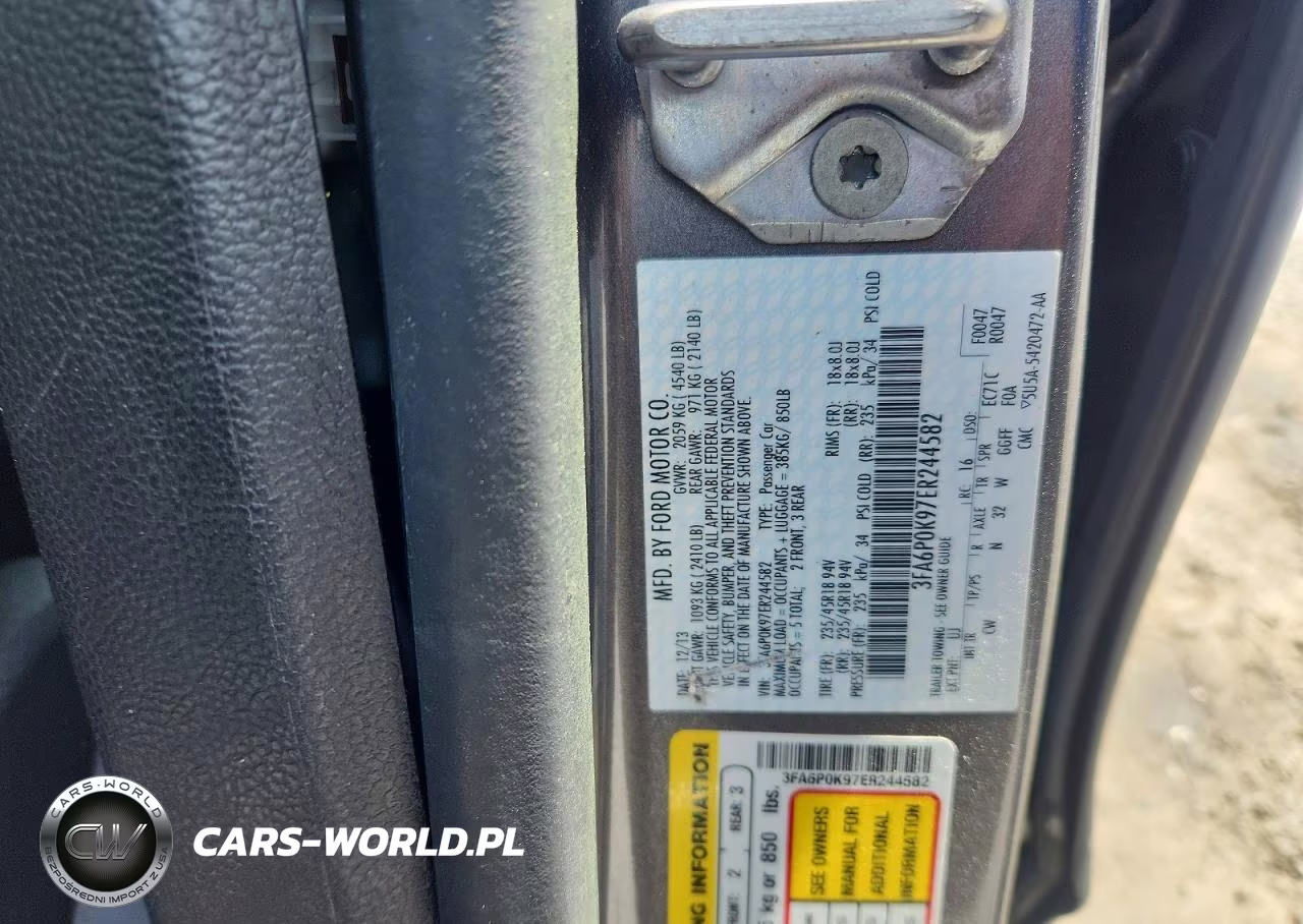 2014 Ford Fusion Titanium VIN:3FA6P0K97ER244582 - 12