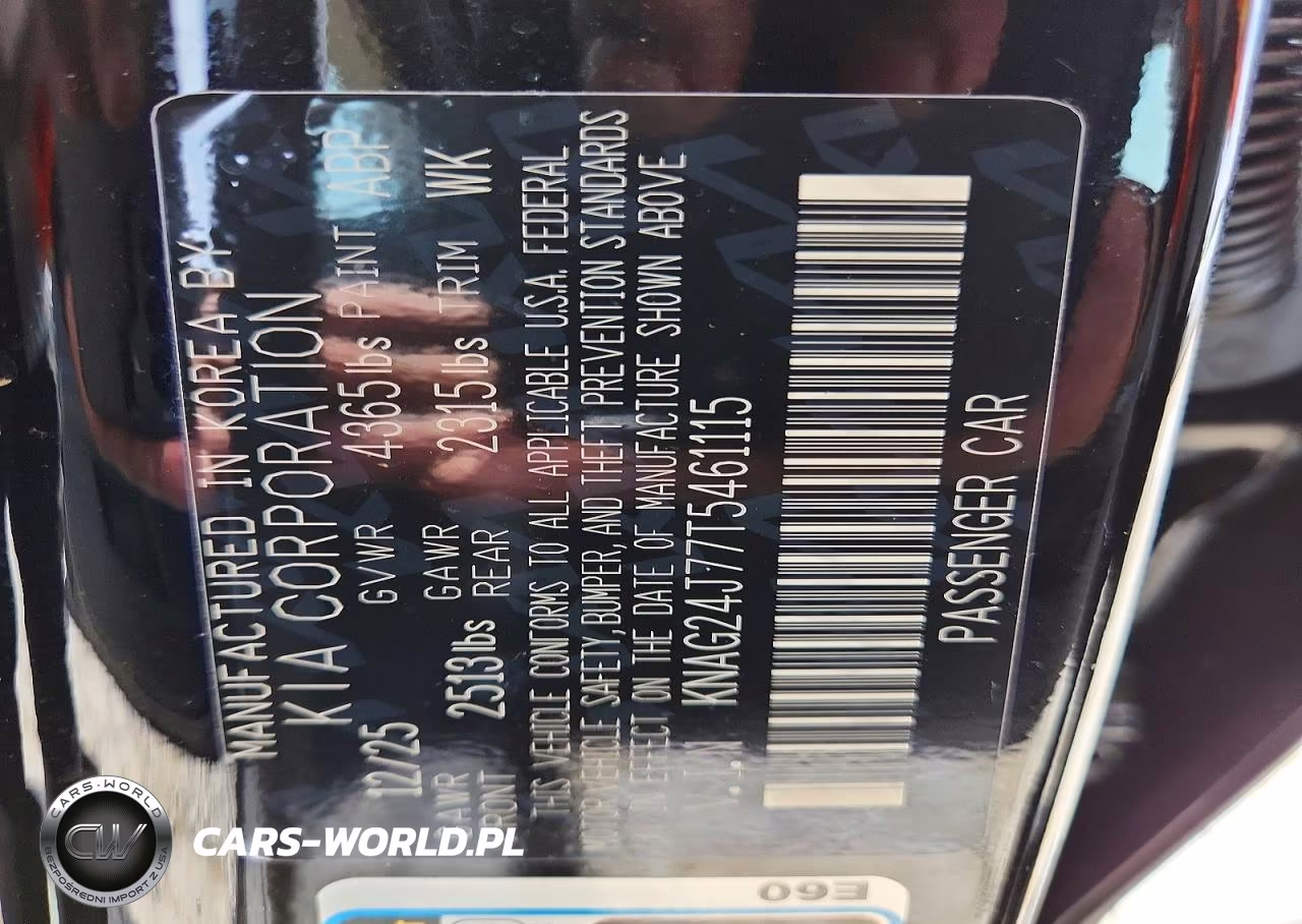 2026 Kia K5 Lxs VIN:KNAG24J77T5461115 - 12
