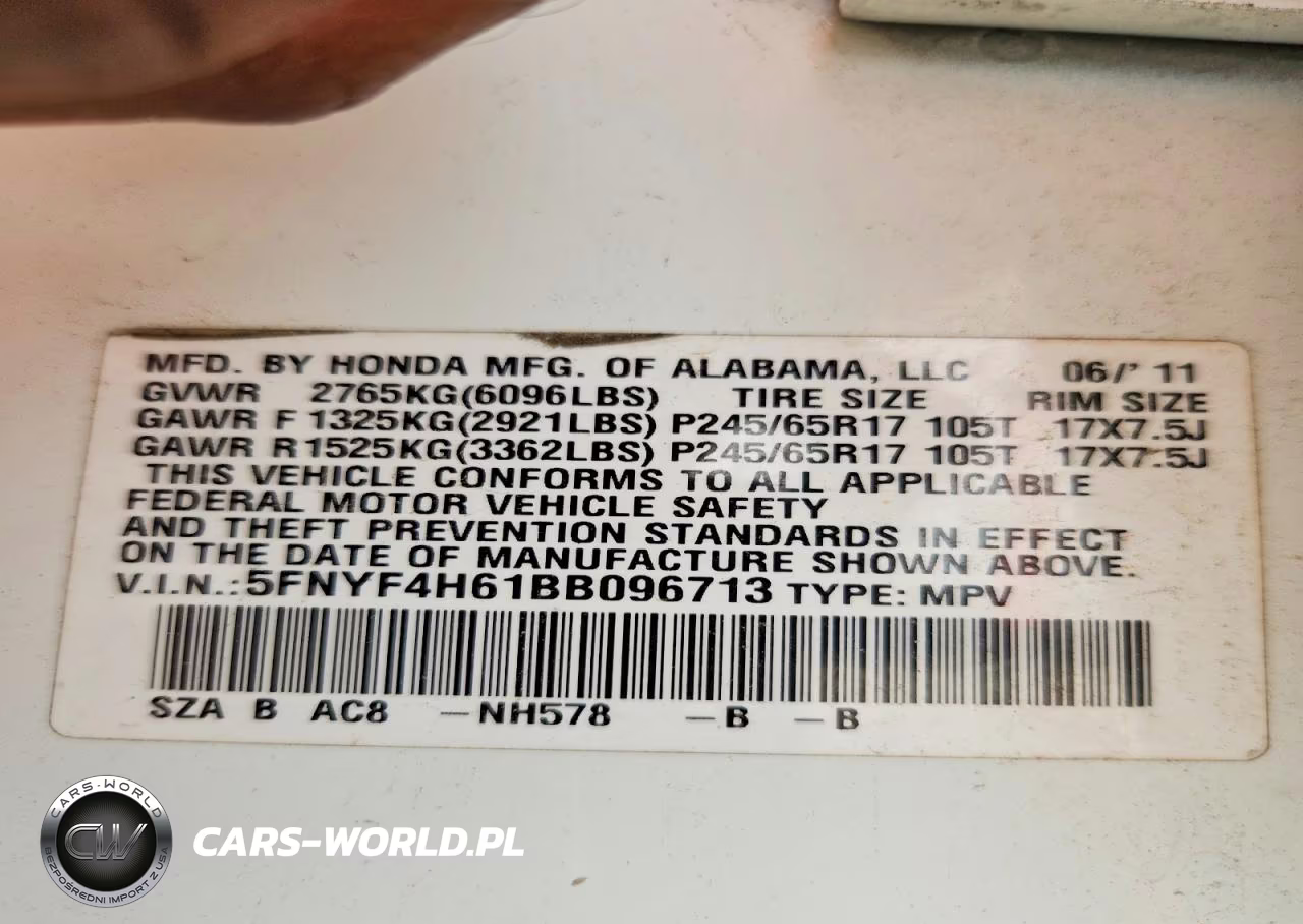 2011 Honda Pilot Exl VIN:5FNYF4H61BB096713 - 13