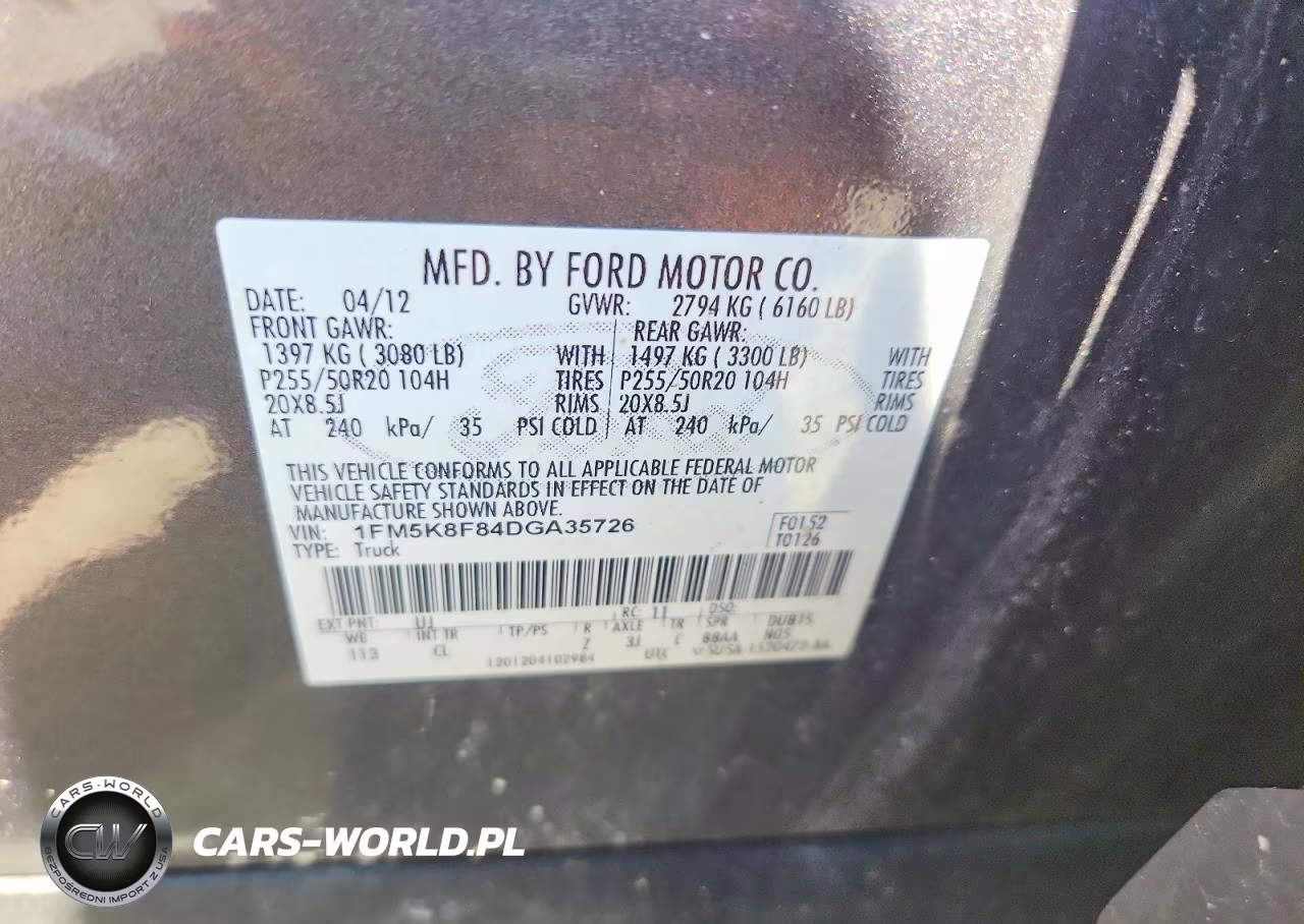 2013 Ford Explorer Limited VIN:1FM5K8F84DGA35726 - 13