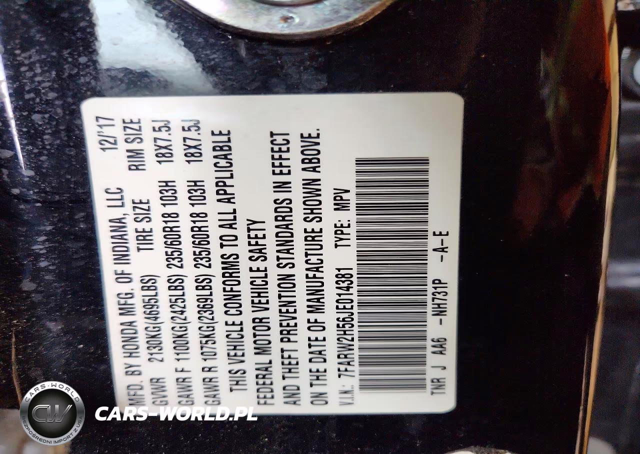 2018 Honda Cr-V Ex VIN:7FARW2H56JE014381 - 13
