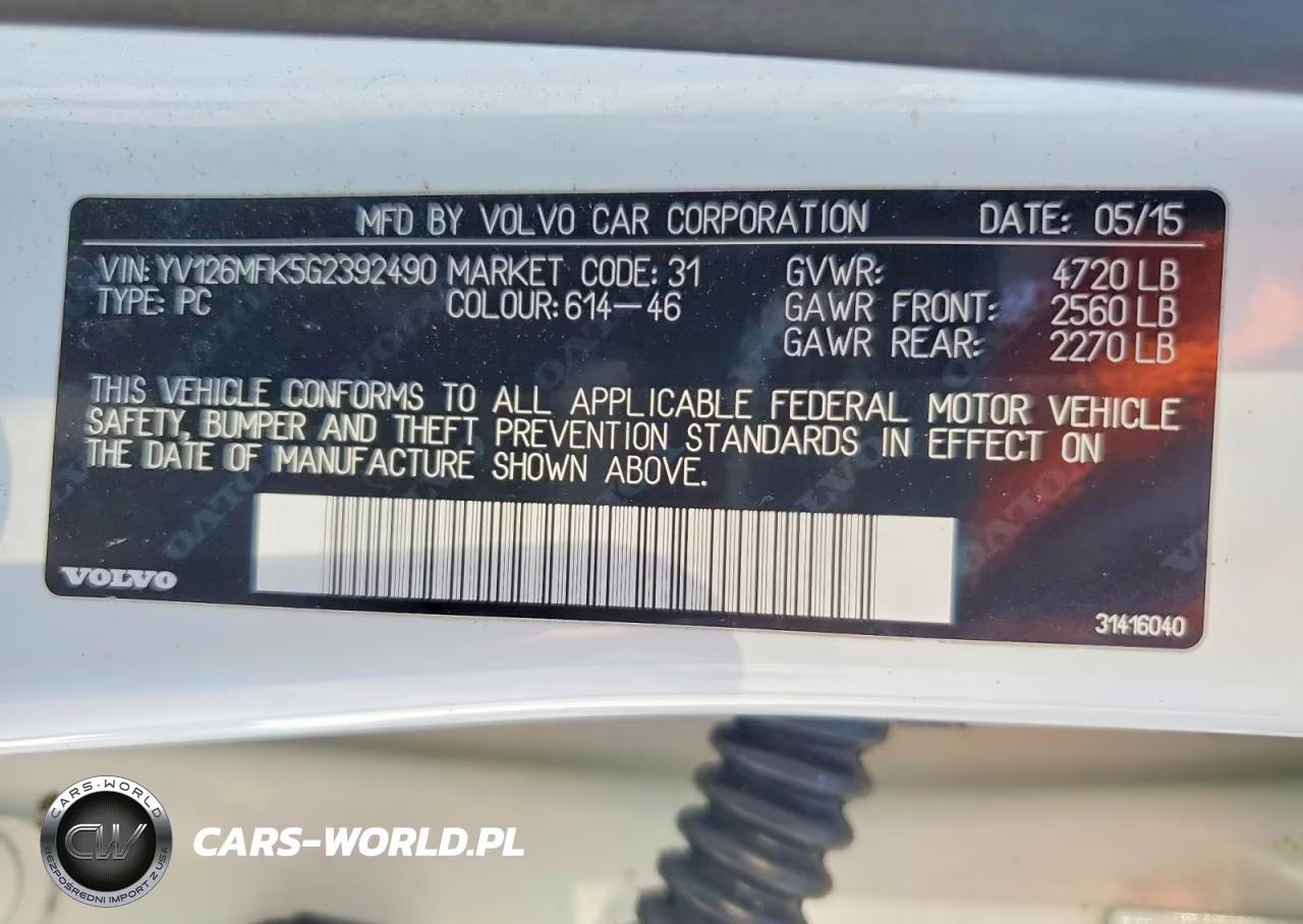 2016 Volvo S60 Premier VIN:YV126MFK5G2392490 - 12