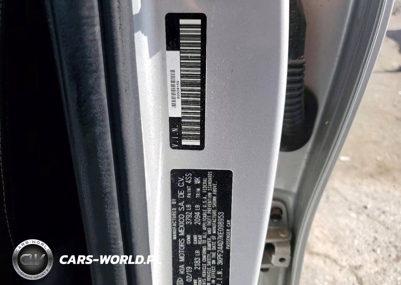 2019 Kia Forte Lxs VIN:3KPF24AD7KE098953 - 13