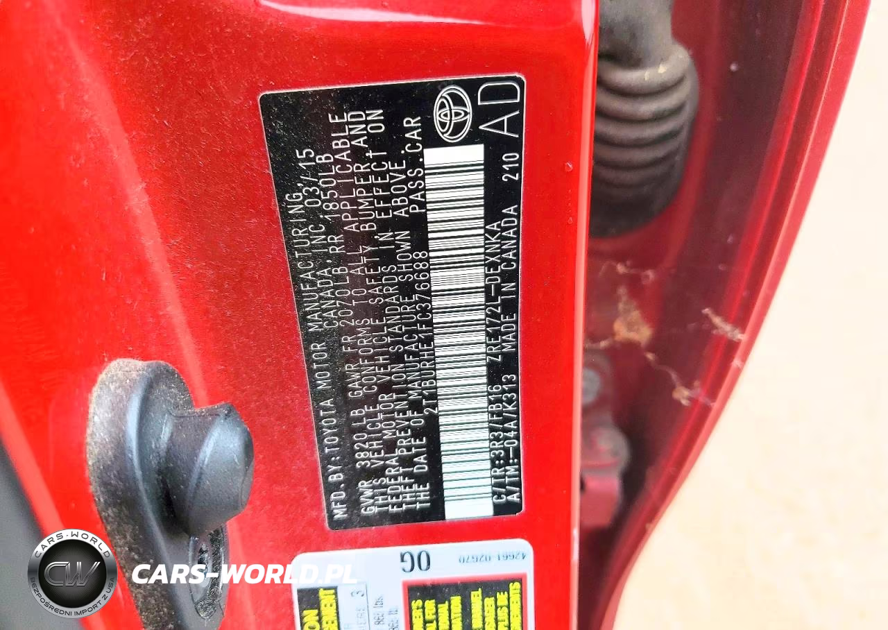 2015 Toyota Corolla Le VIN:2T1BURHE1FC376688 - 12