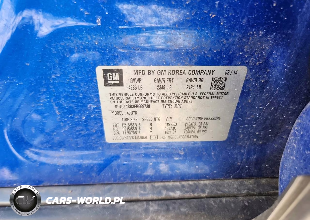 2014 Buick Encore VIN:KL4CJASB3EB669738 - 13