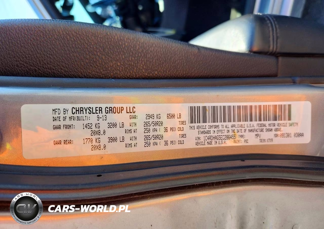 2014 Dodge Durango Sxt VIN:1C4RDHAG5EC286455 - 13