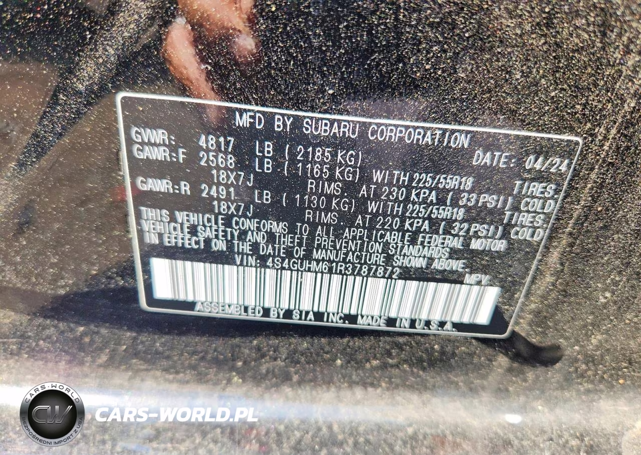 2024 Subaru Crosstrek Limited VIN:4S4GUHM61R3787872 - 12
