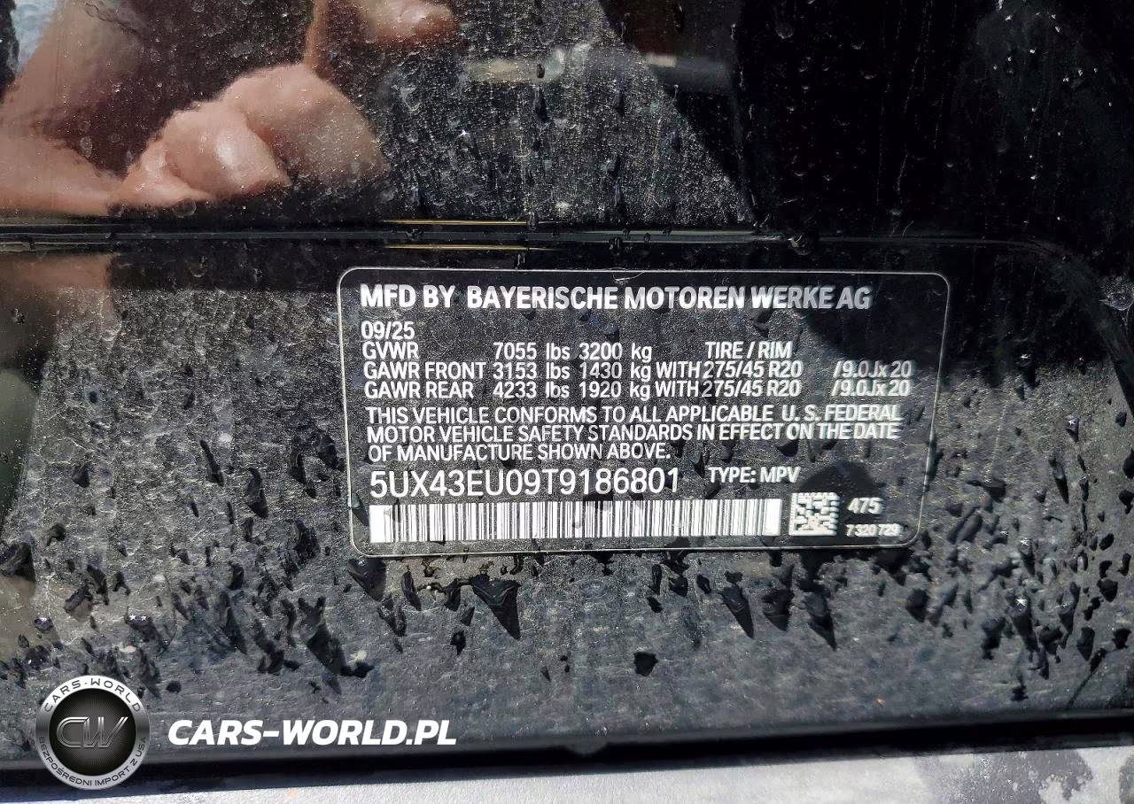 2026 BMW X5 xDrive50E VIN:5UX43EU09T9186801 - 13