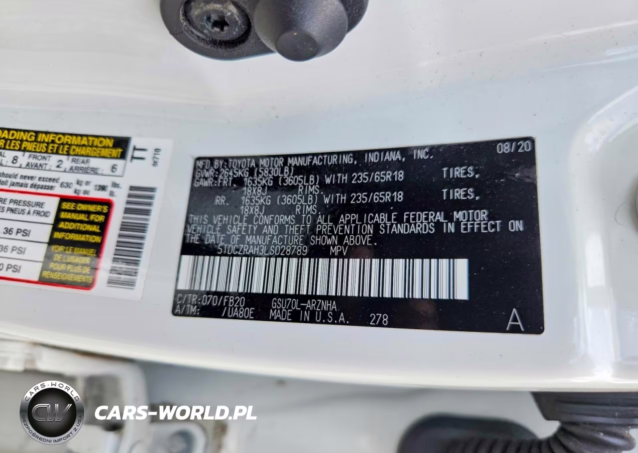2020 Toyota Highlander L VIN:5TDCZRAH3LS028789 - 13