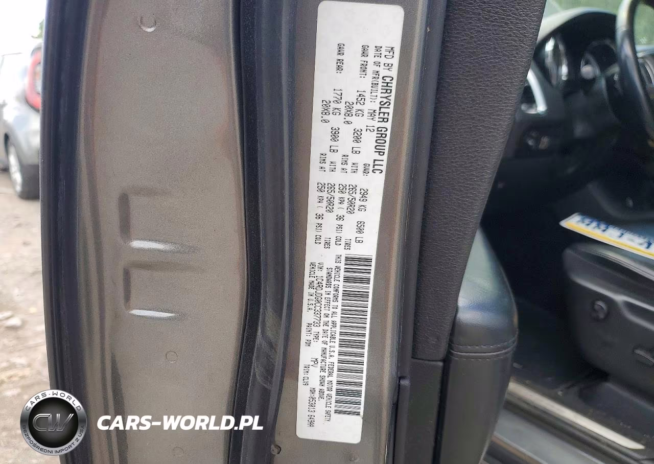 2012 Dodge Durango Crew VIN:1C4RDJDG0CC337733 - 13