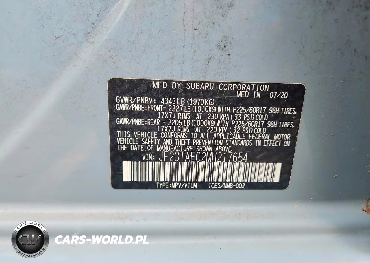 2021 Subaru Crosstrek Premium VIN:JF2GTAEC2MH217654 - 12