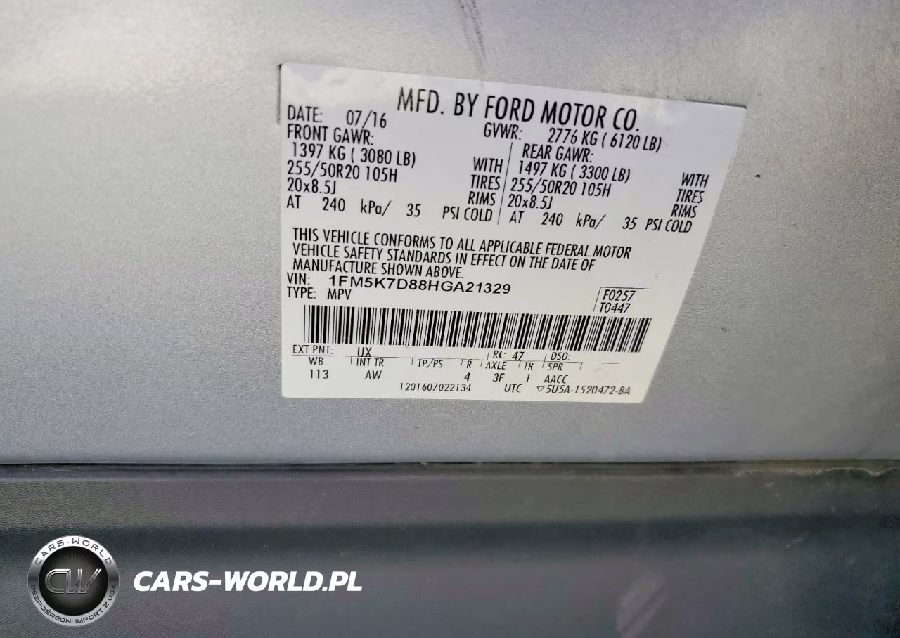 2017 Ford Explorer Xlt VIN:1FM5K7D88HGA21329 - 12