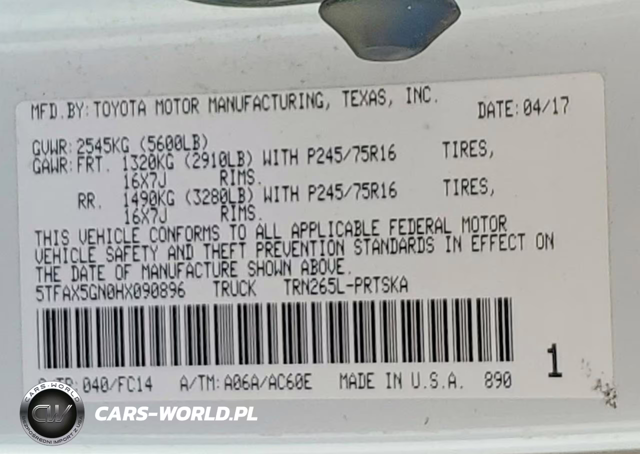 2017 Toyota Tacoma Sr5 VIN:5TFAX5GN0HX090896 - 13