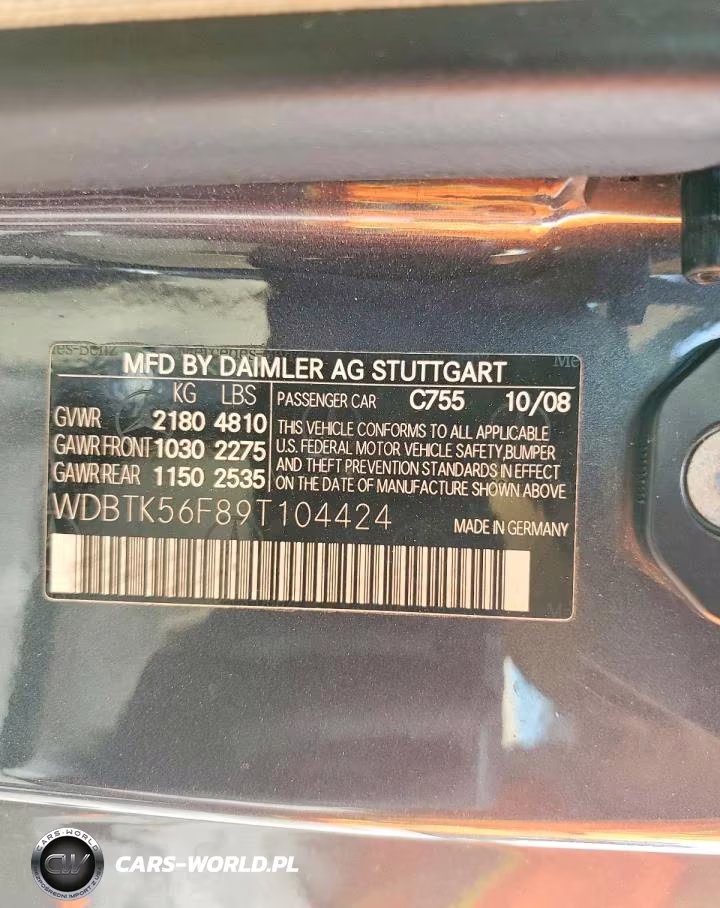 2009 Mercedes-Benz Clk 350 VIN:WDBTK56F89T104424 - 12