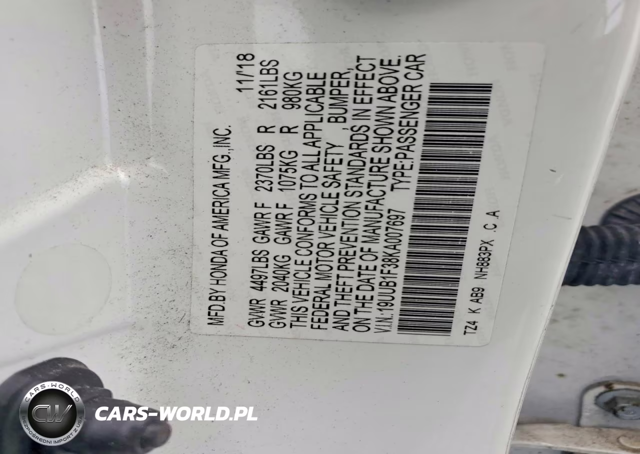 2019 Acura Tlx VIN:19UUB1F38KA007697 - 13