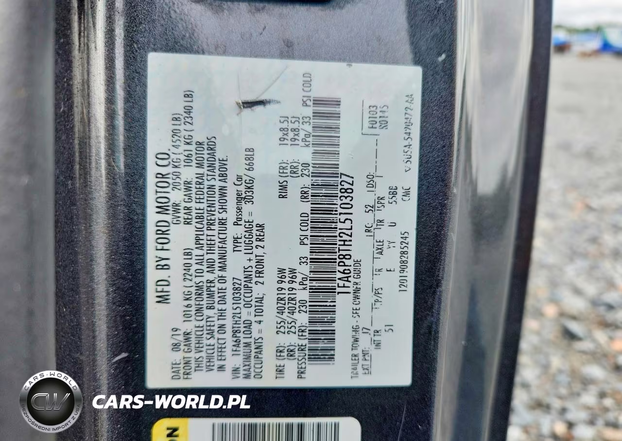 2020 Ford Mustang VIN:1FA6P8TH2L5103827 - 13