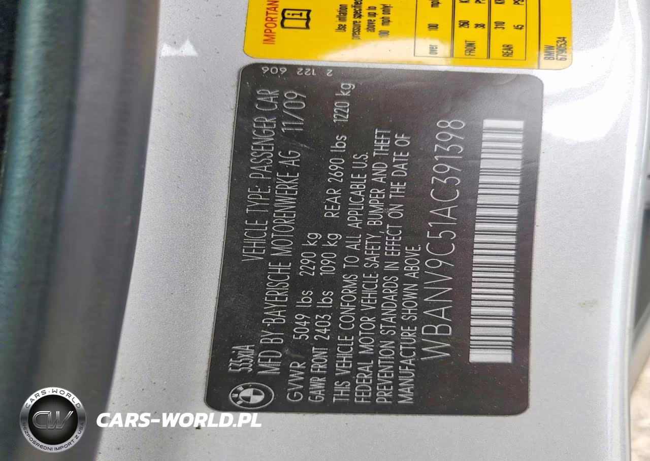 2010 BMW 535 Xi VIN:WBANV9C51AC391398 - 12
