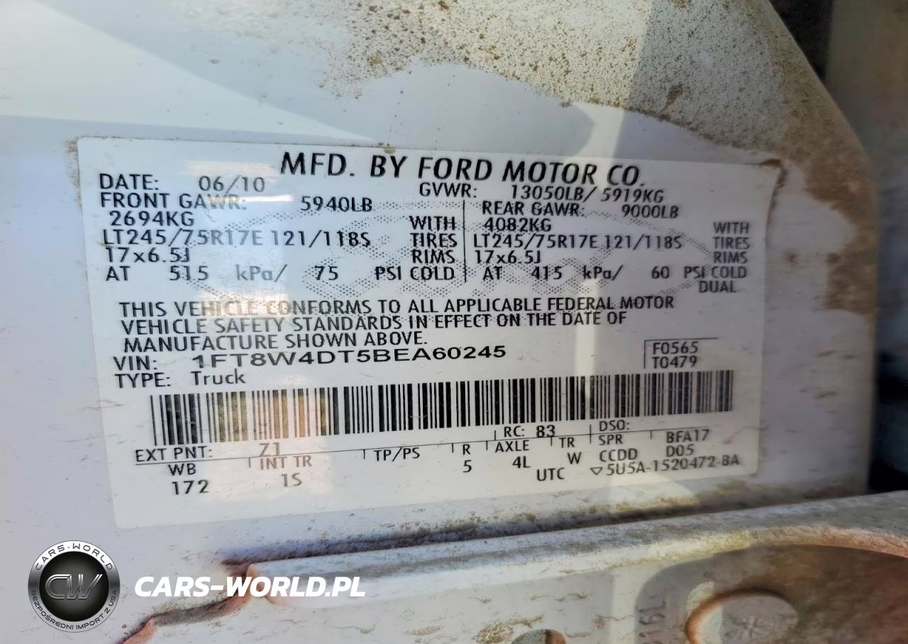 2011 Ford F450 Super Duty VIN:1FT8W4DT5BEA60245 - 13