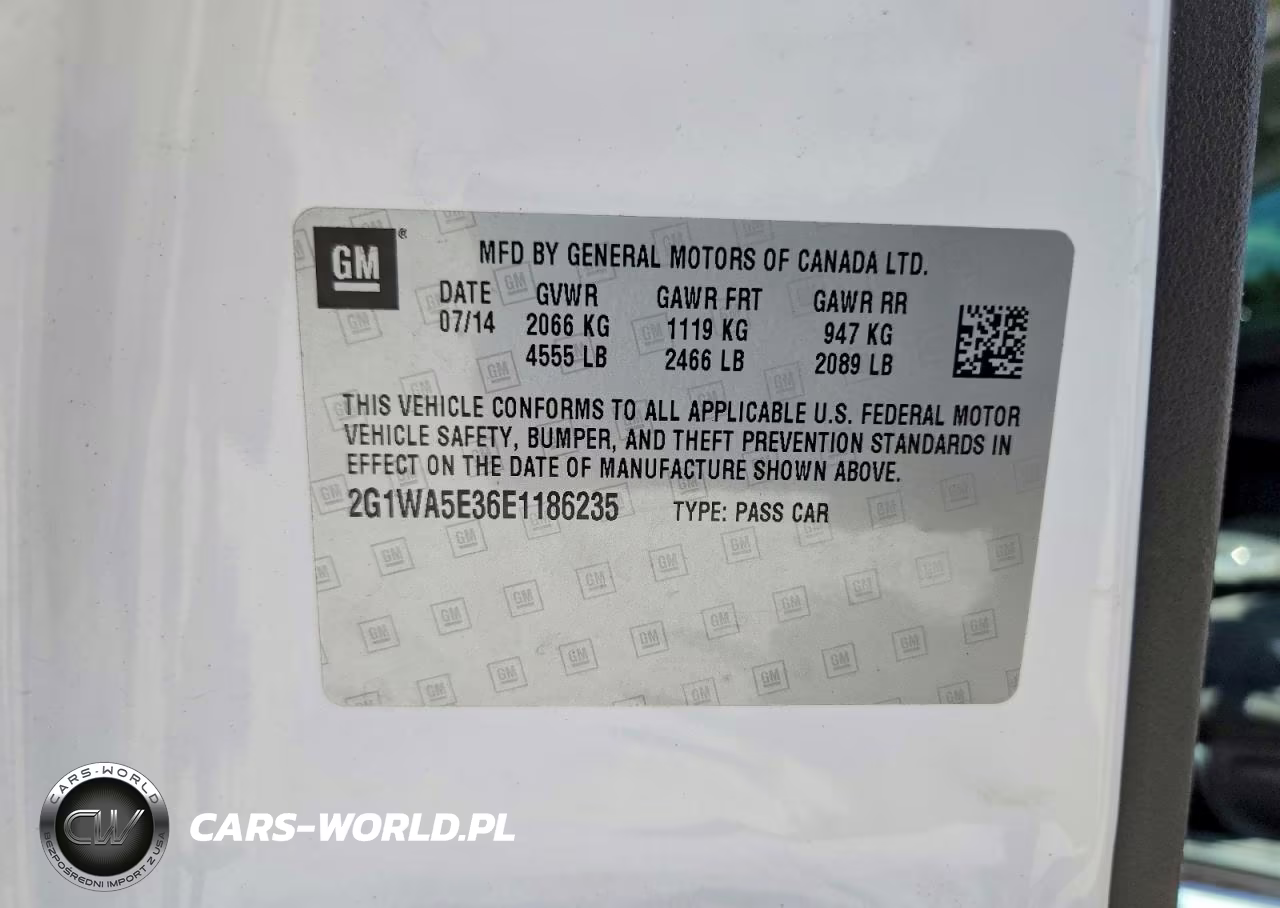 2014 Chevrolet Impala Limited Ls VIN:2G1WA5E36E1186235 - 12