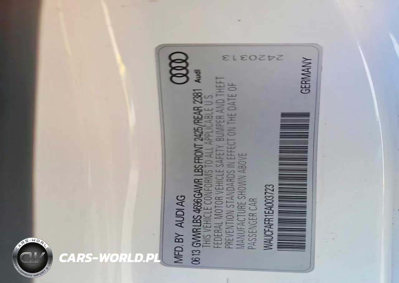 2014 Audi A5 Premium VIN:WAUCFAFR1EA003723 - 12