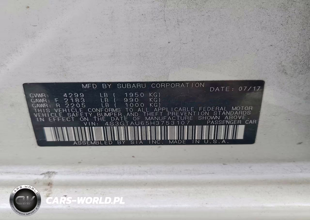 2017 Subaru Impreza Limited VIN:4S3GTAU65H3753107 - 13
