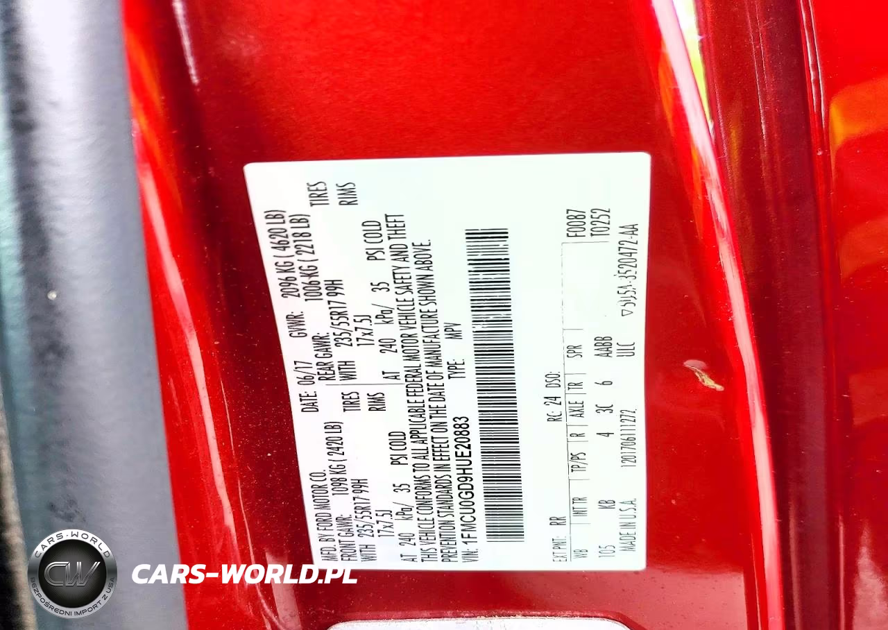 2017 Ford Escape Se VIN:1FMCU0GD9HUE20883 - 13