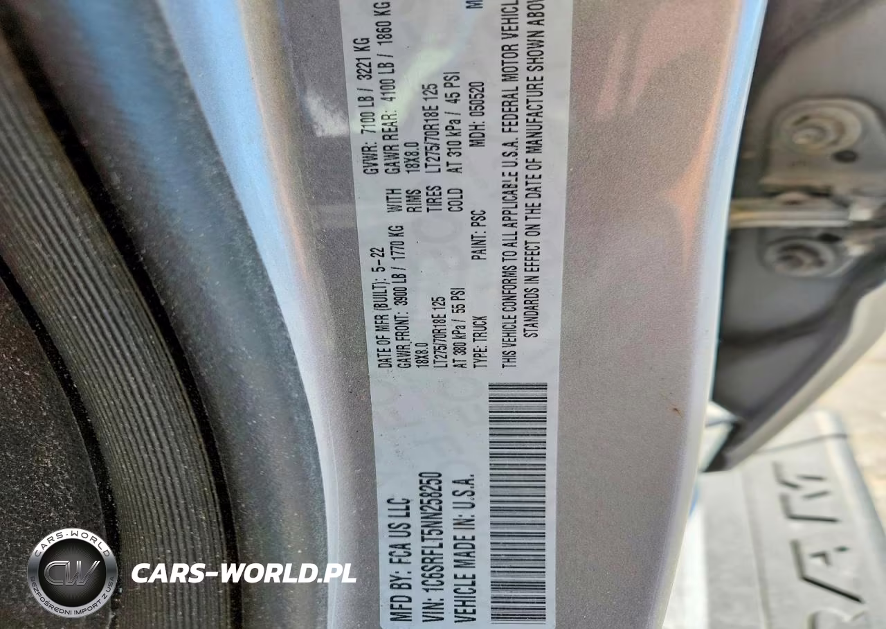 2022 Ram 1500 Rebel VIN:1C6SRFLT5NN258250 - 12