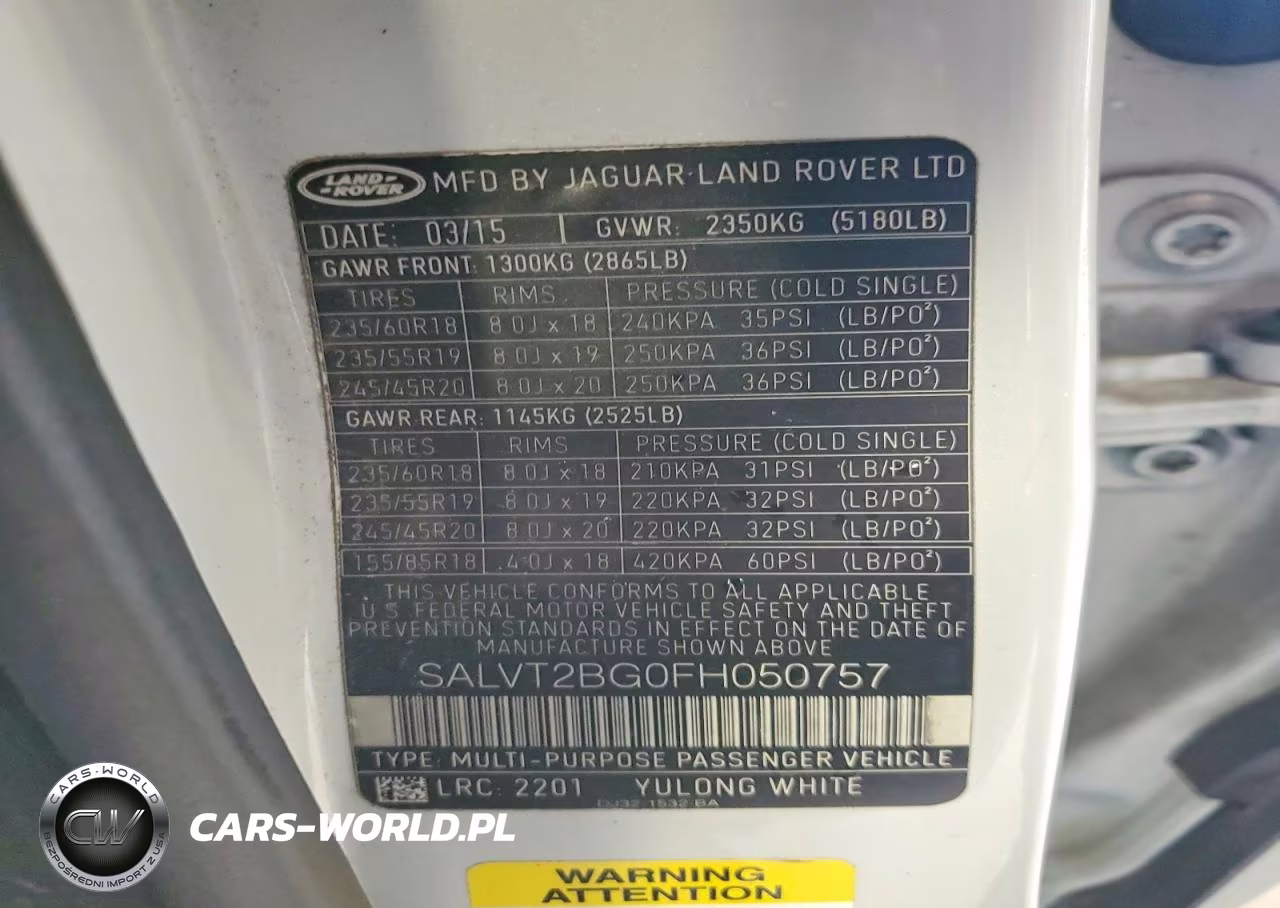 2015 Land Rover Range Rover Evoque Dynamic Premium VIN:SALVT2BG0FH050757 - 13