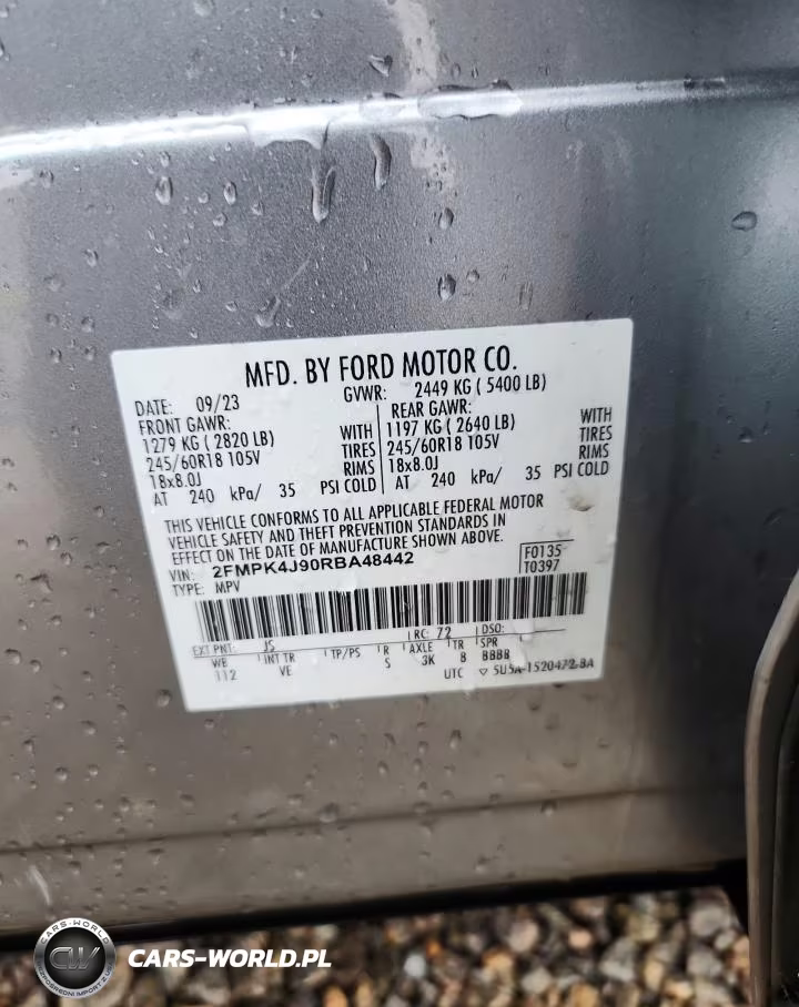 2024 Ford Edge Sel VIN:2FMPK4J90RBA48442 - 12